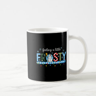 Caneca De Café Sentindo Um Pouco Gelado Boneco de Neve Xadrez Nat