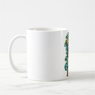 Caneca de Café Sentinela do Lótus Turquesa