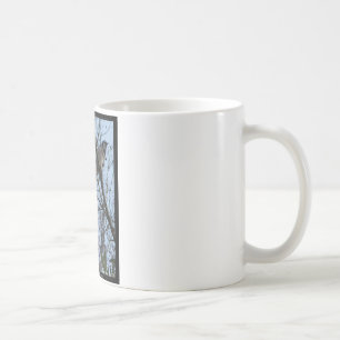 Caneca De Café Sentinelas Blue Jay e Cardinal por Lee Hiller