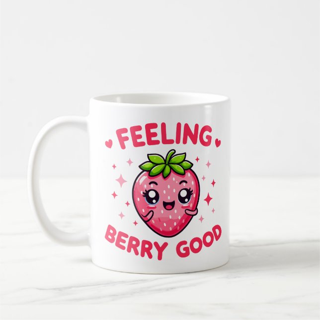 Caneca De Café Sentir Berry Boa Morango Engraçada (Esquerda)