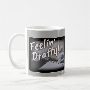 Caneca De Café Sentir Humor do Autor Cheeky Drafty