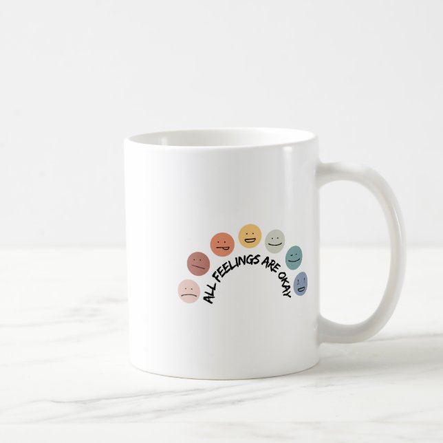Caneca De Café Sentir-se bem Emocional encara a saúde mental como (Direita)