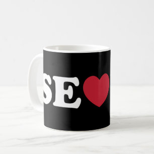 Caneca De Café Seoul Love Heart