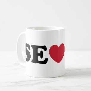 Caneca De Café Seoul Love Heart