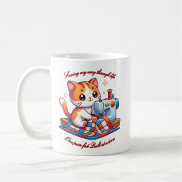 Caneca De Café Separação personalizável de gatos numa máquina de 