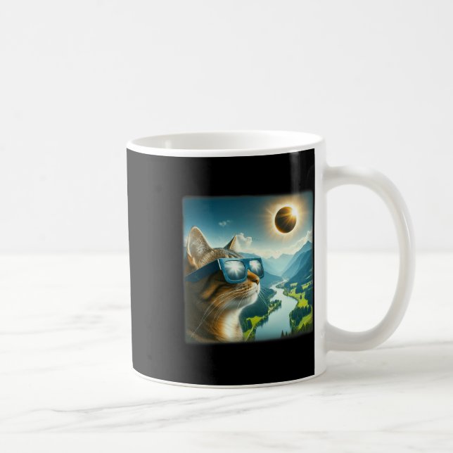 Caneca De Café Separador 2024 Eclipse Solar Total (Direita)