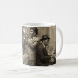 Caneca De Café Sepia Jazz Soul Vibe