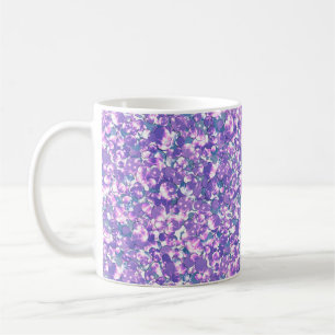 Caneca De Café Sequências de brilho sem costura pata violeta púrp