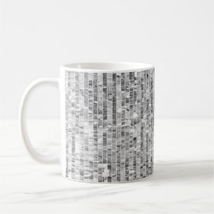 Caneca De Café Sequências prateadas, fundo sem costura glamouroso