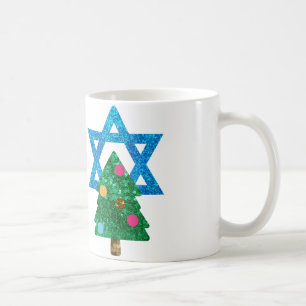 Caneca De Café sequin christmukkah hanukkah