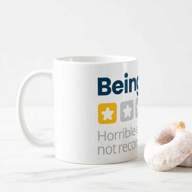 Caneca De Café Ser Adulto (Com Donut)