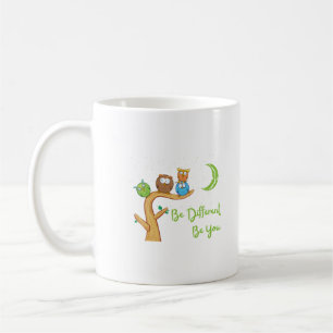 Caneca De Café Ser Diferente Coruja Bonita Ave