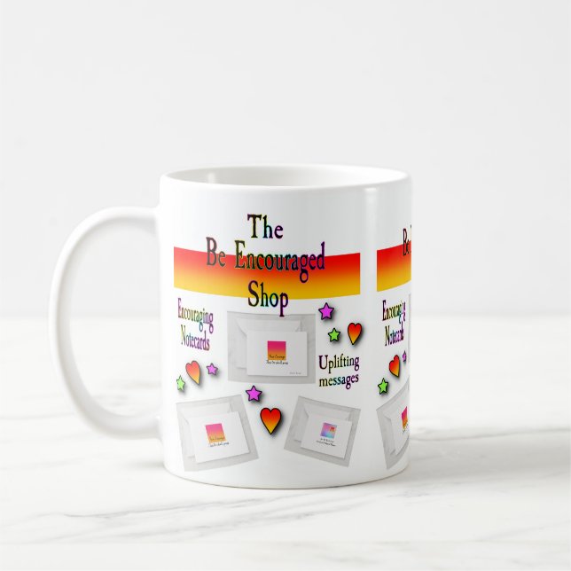 Caneca De Café Ser Encorajado a Comprar Mug (Esquerda)