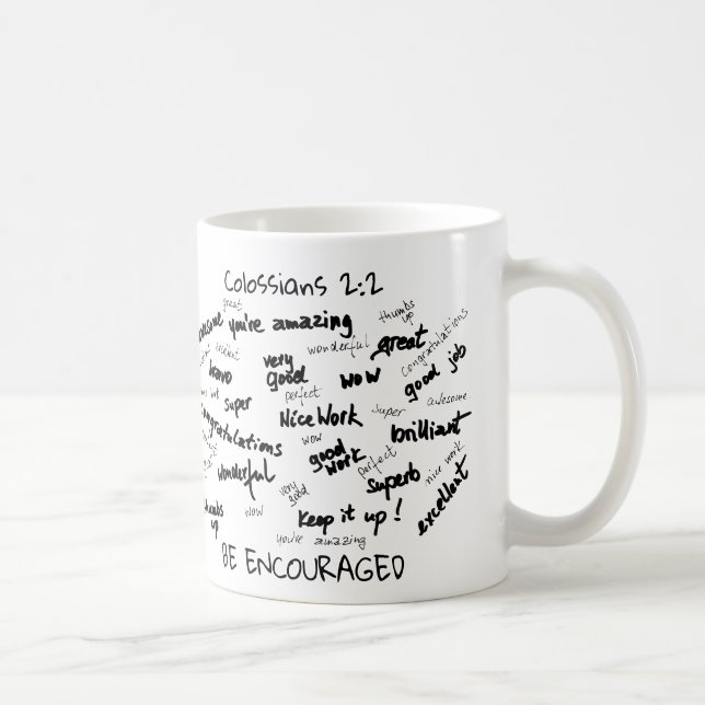 Caneca De Café Ser Encorajado Mug (Direita)