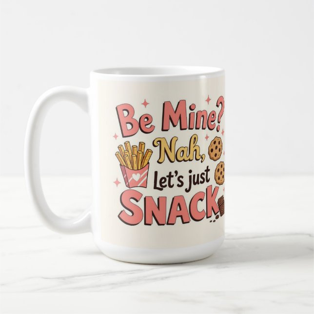 Caneca De Café Ser meu? Nah, vamos só lanchar (Esquerda)