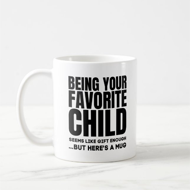 Caneca De Café Ser o Filho Favorito, Melhores Presentes para Mamã (Esquerda)