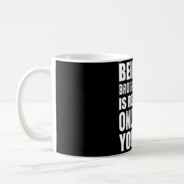 Caneca De Café Ser o meu cunhado irmão de Natal (Esquerda)