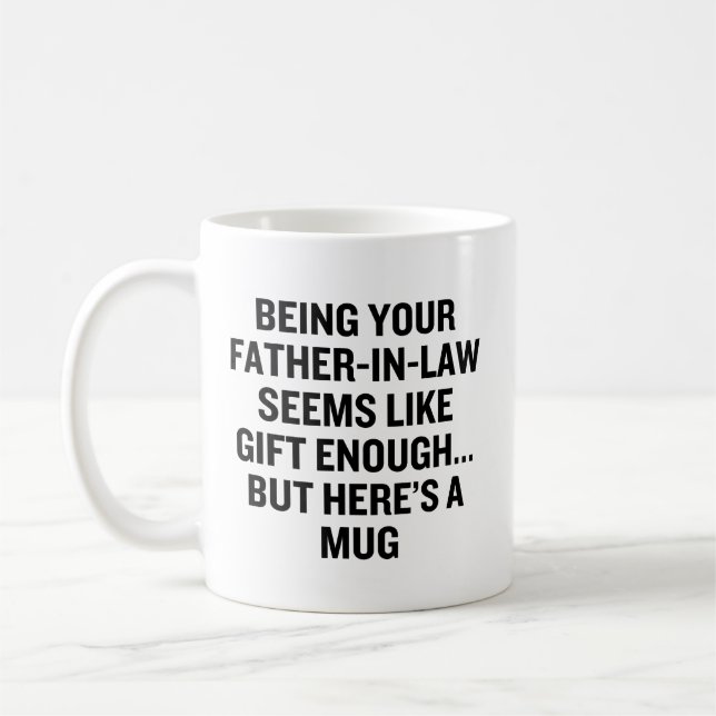 Caneca De Café Ser Pai Político Parece ser Presente Suficiente (Esquerda)