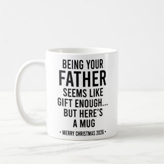 Caneca De Café Ser pai teu parece um presente suficiente