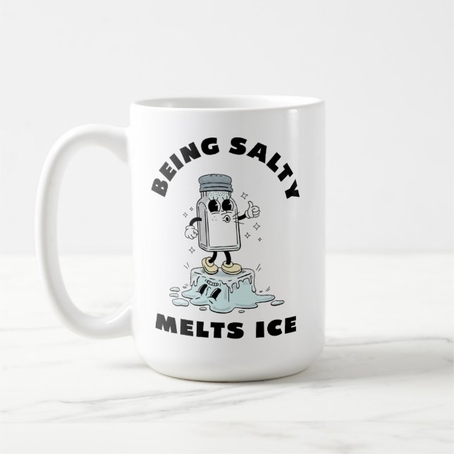 Caneca De Café Ser Salgado Derrete o Gelo, salgado derrete gelo G (Esquerda)