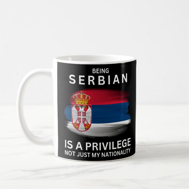 Caneca De Café Ser Sérvio É Um Privilégio (Esquerda)