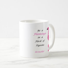 Caneca De Café Ser Um Flamingo Crochet Mug