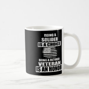 Caneca De Café Ser Um Veterano Exército Americano Solider Indepen