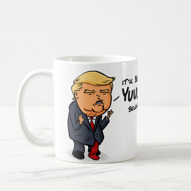 Caneca De Café Será Yuge Donald Trump (Esquerda)