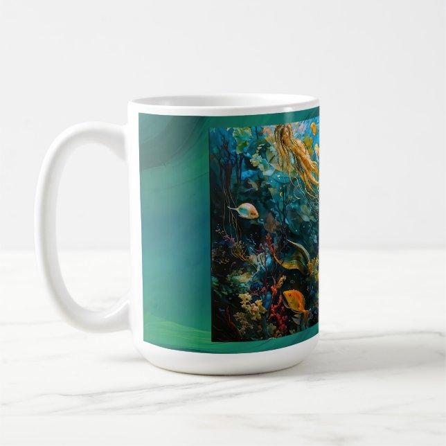 Caneca De Café Seraphina - Linda Sereia Mística (Esquerda)