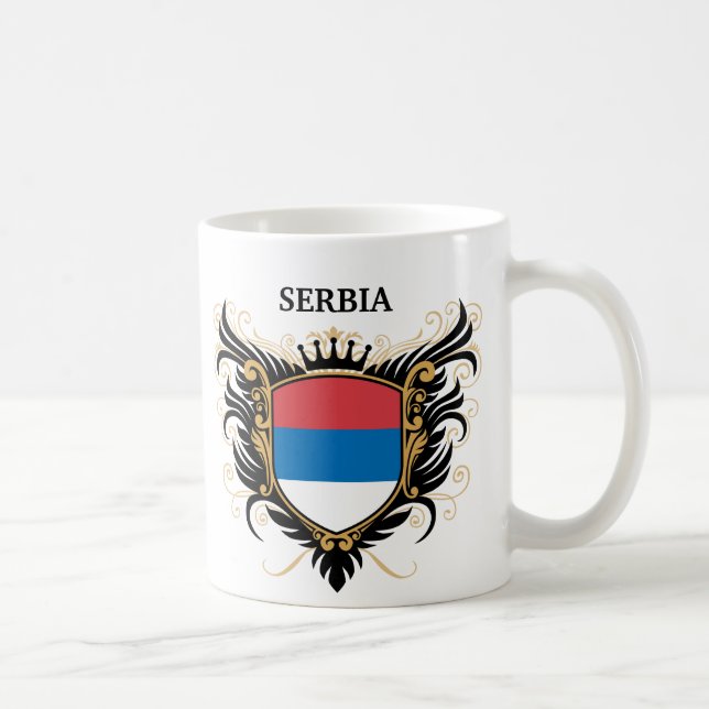 Caneca De Café Serbia [personalize] (Direita)