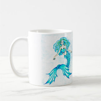 Caneca De Café Sereia azul