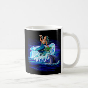 Caneca De Café Sereia com golfinho
