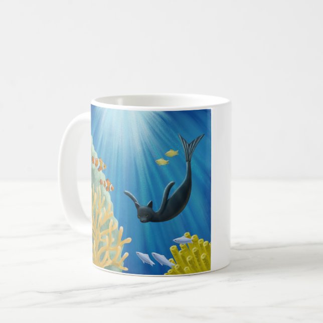 Caneca De Café Sereia de Cat (Frente Esquerda)