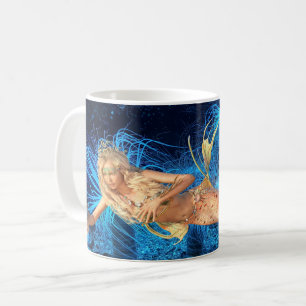 Caneca De Café Sereia do Oceano Vintage