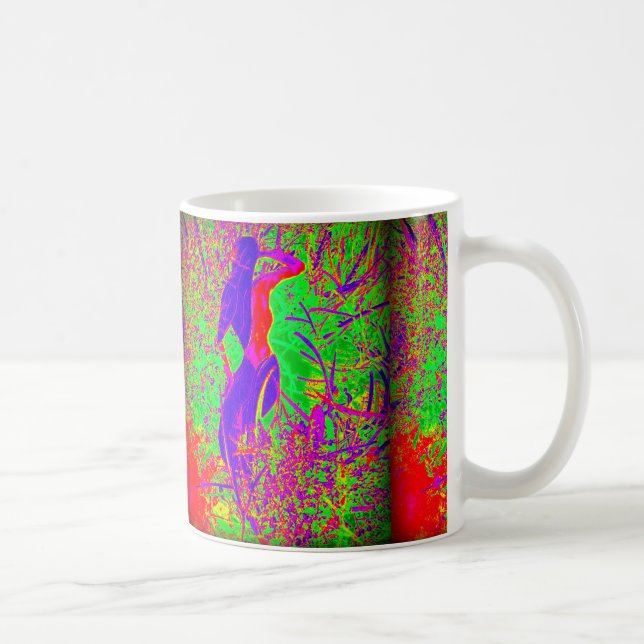 Caneca De Café sereia hippie roxa-roxa (Direita)