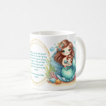 Sereia Madre Gift Mug com uma bela mensagem