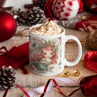 Caneca De Café Sereia Natal