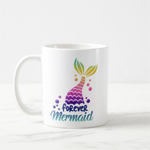 Caneca De Café Sereia para sempre Bela estampa de peixe
