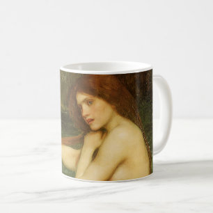 Caneca De Café Sereia por JW Waterhouse, Arte de Mitologia Vitori