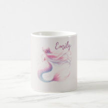Sereia Rosa Personalizada - Sereia - Nome Personal