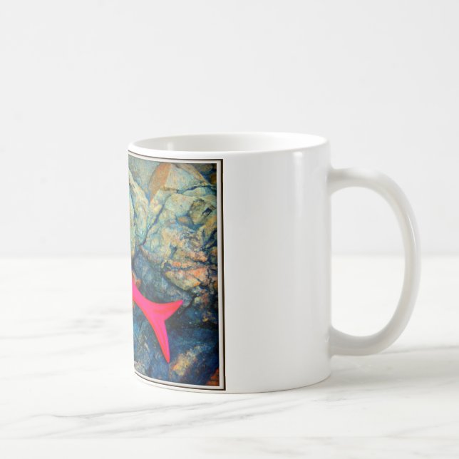 Caneca De Café sereia vermelha e azul (Direita)
