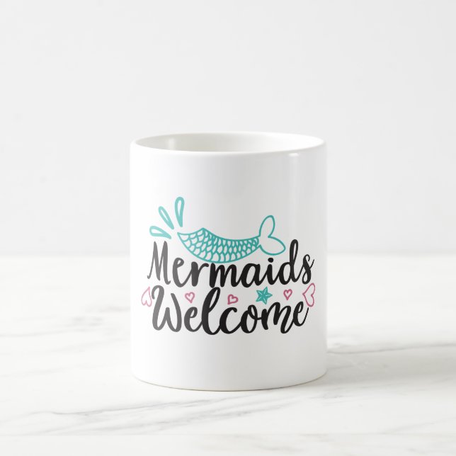 Caneca De Café Sereias Bem-Vindas (Centro)