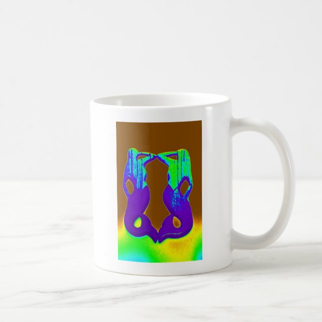 Caneca De Café sereias roxas gêmeas (Direita)