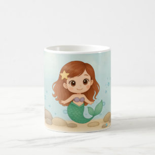 Caneca De Café Sereiazinha simples e fofa