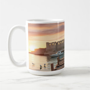 Caneca De Café Serene Kyrenia Cyprus Sketch Watercolor