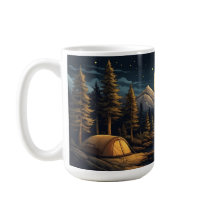 Serene Outdoor Campfire Scene Inspirado na Naturez