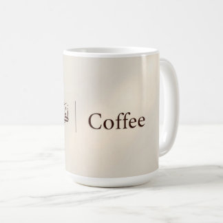 Caneca De Café Serene Sabr & Coffee | Modern Minimalist Arabic Ca