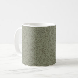 Caneca De Café Serene Sage Green | Tone-on-Tone da Floresta Profu
