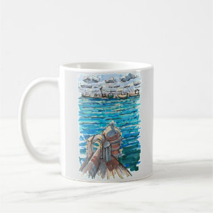 Caneca De Café Serene Waterscape em San Juan de Ulua, Veracruz