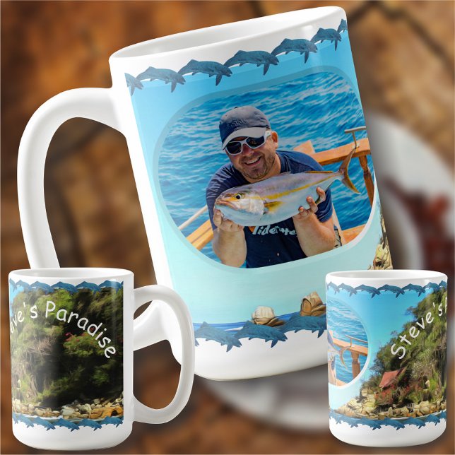 Caneca De Café Serene Yelapa Fisheries Paradise 0758 (Criador carregado)